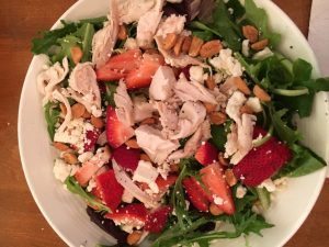 Spring Greens and Roasted Chicken