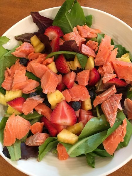 Berry Salad with Salmon